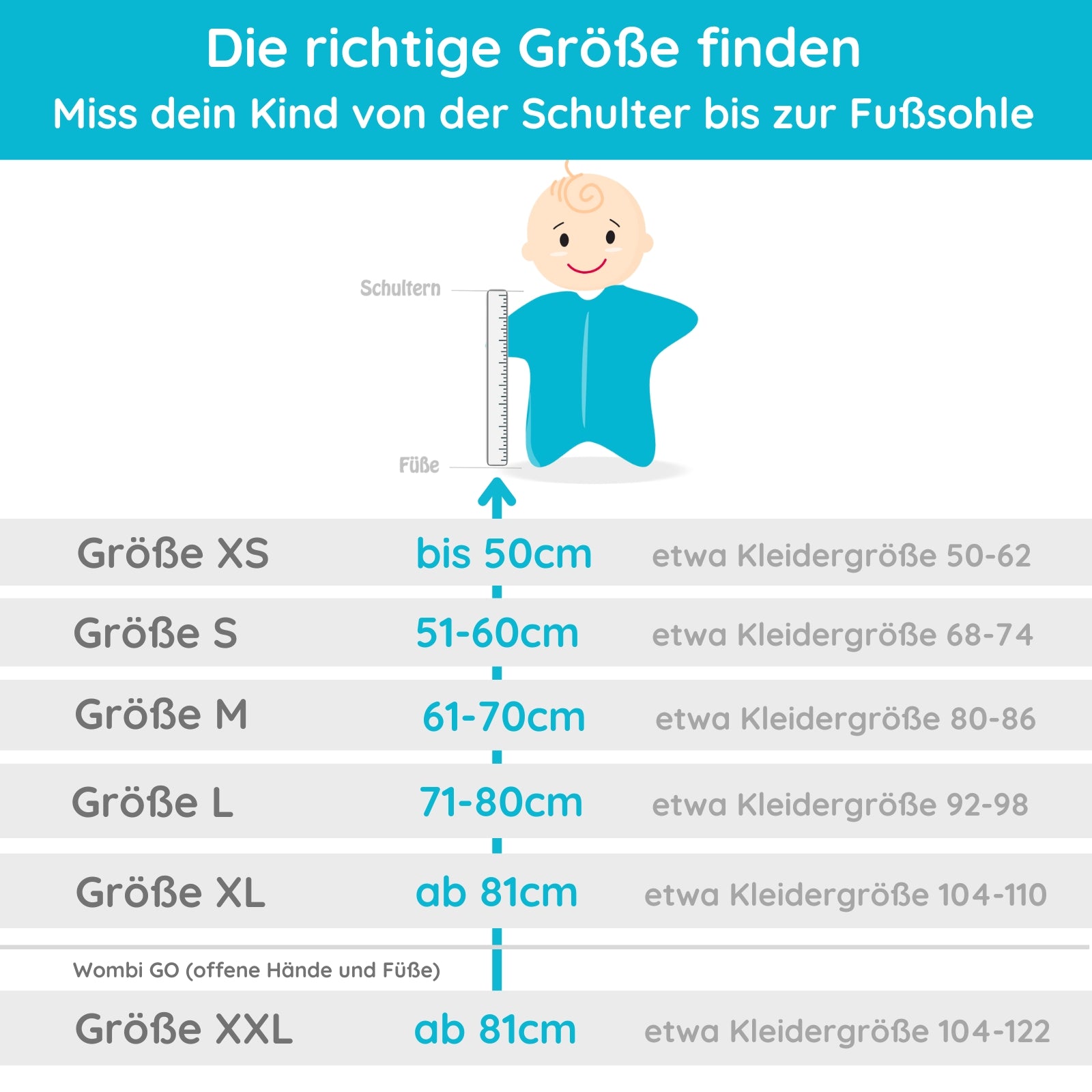 Babyschlafsack Space Wombi Go (0.5-1.0 TOG)