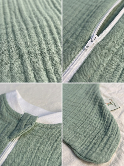 Babyschlafsack Musselin Mint Wombi (0.5-1 TOG)