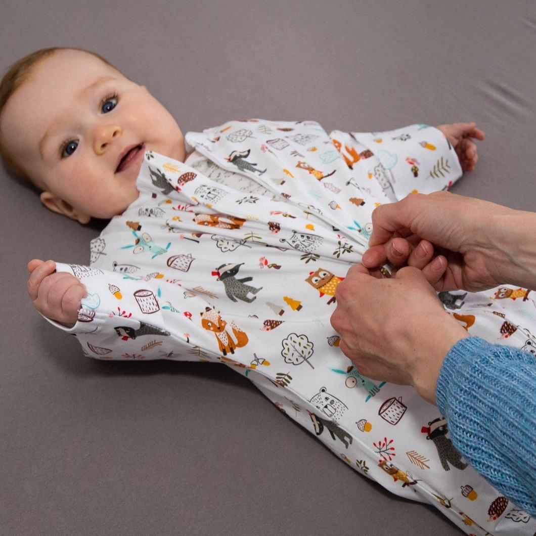 wombi schlafsack Baby sleeping bag Forest animals Wombi